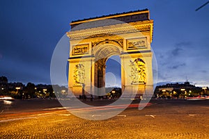 Arc de triomphe arch of triumph paris france