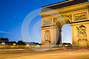 Arc de triomphe arch of triumph paris france