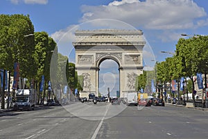 Arc de Triomphe, Champs Elysee. Paris