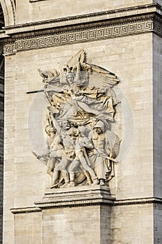 Arc de Triomphe de l'Etoile on Charles de Gaulle Place, Paris, France