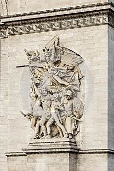 Arc de Triomphe de l'Etoile on Charles de Gaulle Place, Paris, France