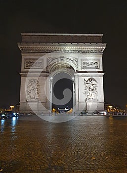 The Arc de Triomphe de l`Ã‰toile, Paris, France.