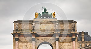 The Arc de Triomphe du Carrousel in Paris