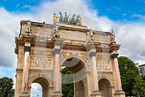 Arc de Triomphe du Carrousel in Paris, France