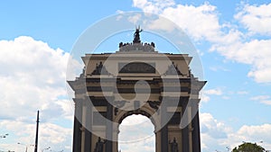 The Arc de Triomphe in Moscow on Kutuzovsky Prospekt