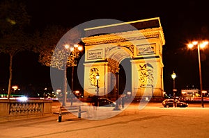 Arc de Triomphe at Night photo