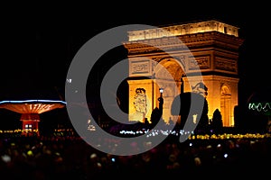 Arc de Triomphe night view from Shen Zhen Windows of the World