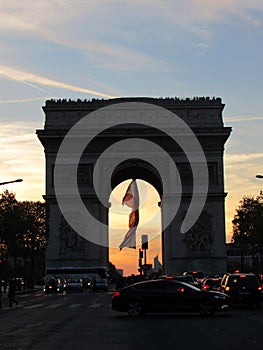 Arc De Triomphe In Paris