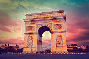 Arc de Triomphe in Paris Arch of Triumph