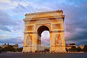 Arc de Triomphe in Paris Arch of Triumph