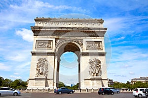 Arc de Triomphe in Paris Arch of Triumph