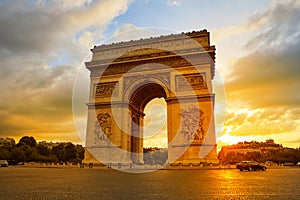 Arc de Triomphe in Paris Arch of Triumph