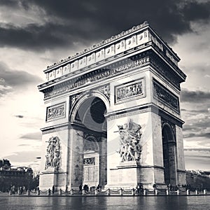 Arc de triomphe Paris city