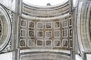 Arc de Triomphe in Paris. Decorative elements