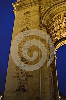 Arc de Triomphe in Paris, France