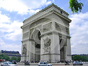 Arc de Triomphe at the Place de l`Etoile, Paris, France