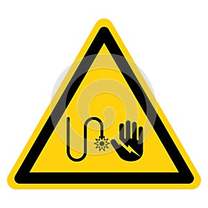 ARC Flash And Shock Hazard Symbol Sign, Vector Illustration, Isolate On White Background Label .EPS10