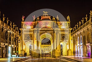 Arc Here on the Place Stanislas in Nancy - France photo