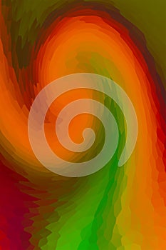 Arc wave movement colorful orange red gradient blend effect effect stained glass multifaceted background