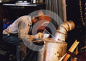 Arc welder at work #2