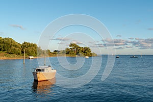 Arcachon Bay, France. The entrance of the small port of Ares