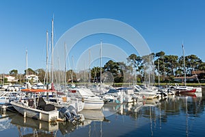 Arcachon Bay, France. The small marina of Taussat