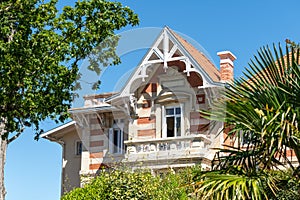 Arcachon, France. Typical villa Arcachonnaise