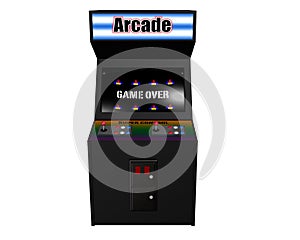 Arcade Game on White