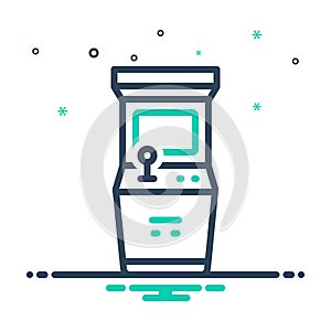 Mix icon for Arcade, machine and game
