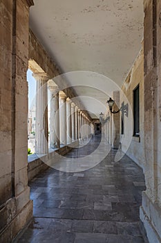 Arcade in Kerkyra, Corfu