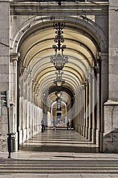 Arcade in Lisbon