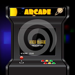 Arcade machine screen