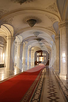 Arcade in Palatul Parlamentului Palace of the Parliament, Bucharest photo