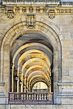 Arcade with Pillars