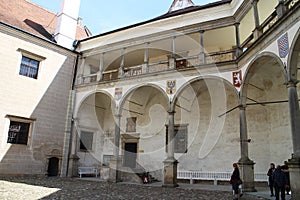 Arcade in TelÃÂ castle