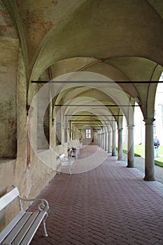 Arcade in TelÃÂ castle