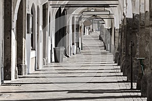 Arcade in Telc, Czech Republic