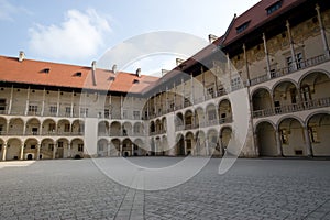 Arcaded Courtyard in Wawel Castle, Poland photo