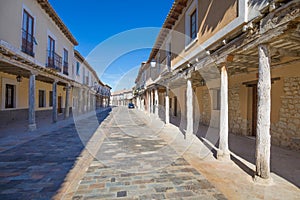 Arcaded street in Ampudia village photo