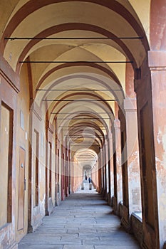 Arcades of bologna medieval metropolitan city via degli dei from bologna to san luca to florence