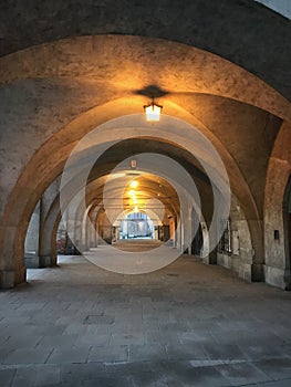 Arcades in the city of Jaroslaw