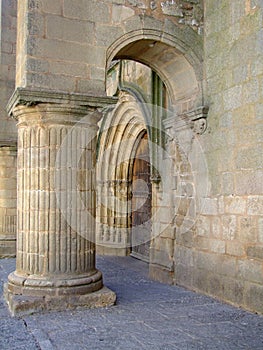 Arcades in the old town of Caceres