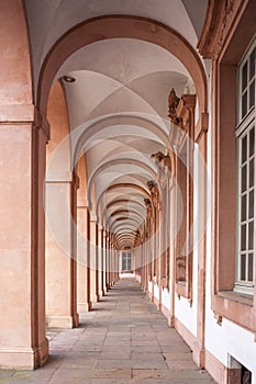 Arcades of the residence castle in Rastatt