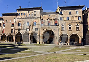 Arcades in stephan square - bologna