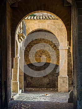 The arcades of â€˜Rastrilloâ€™ ibiza