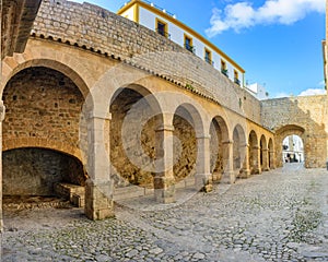 The arcades of â€˜Rastrilloâ€™ ibiza