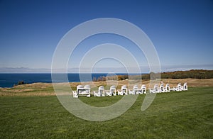 Arcadia Bluffs Golf Course in Arcadia, Michigan. photo