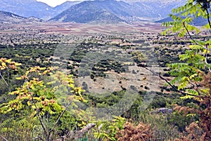 Arcadia mountains scenery in Greece photo