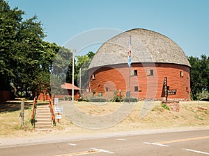 The Arcadia Round Barn, on Route 66 in Oklahoma photo