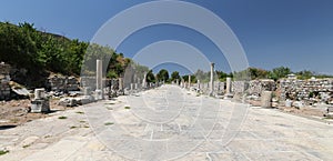 Arcadian Street in Ephesus Ancient City, Izmir, Turkey photo